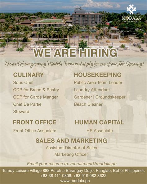 panglao job hiring|Full Time Jobs in Panglao Bohol .